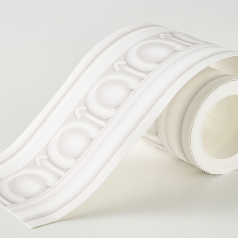 Frise papier peint intissé La Baronne blanc antique - Moulures&Co - Casadeco - MOCO201350655