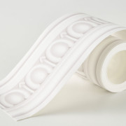 Frise papier peint intissé La Baronne blanc antique - Moulures&Co - Casadeco - MOCO201350655