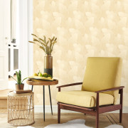 Papier peint vinyle sur intissé Yuto beige sable - Vegetals - Casadeco - VEGE201291212
