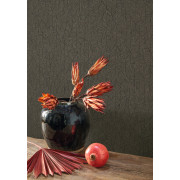 Papier peint vinyle sur intissé Tarrazu noir fusain - Vegetals - Casadeco - VEGE201279559