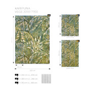 Panoramique vinyle sur intissé Karipuna - 200X250cm - Vegetals - Casadeco - VEGE201317705