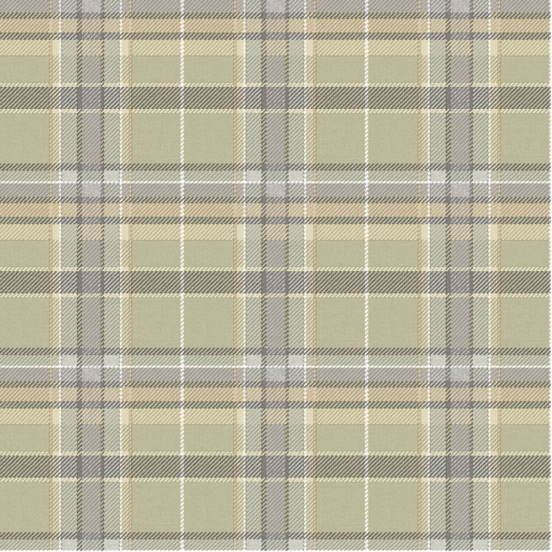 Papier peint intissé Tartan vert sauge - Maison Paradis - Lutèce - MP15575