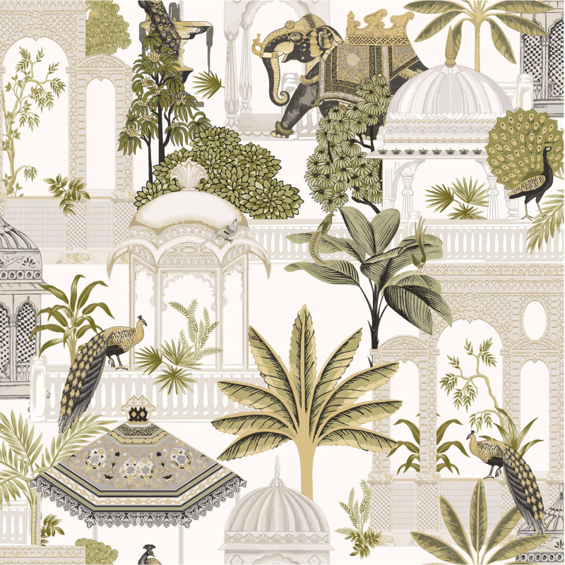 Papier peint intissé Parc Botanique vert - Maison Paradis - Lutèce - MP15537