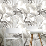 Papier peint intissé Lemurien gris - Maison Paradis - Lutèce - MP15531