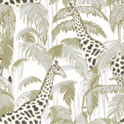 Papier peint intissé Girafe vert - Maison Paradis - Lutèce - MP15527