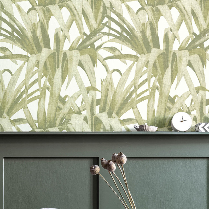 Papier peint intissé Exotique vert - Maison Paradis - Lutèce - MP15525