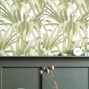 Papier peint intissé Exotique vert - Maison Paradis - Lutèce - MP15525