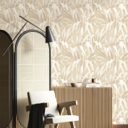 Papier peint intissé Exotique beige - Maison Paradis - Lutèce - MP15521