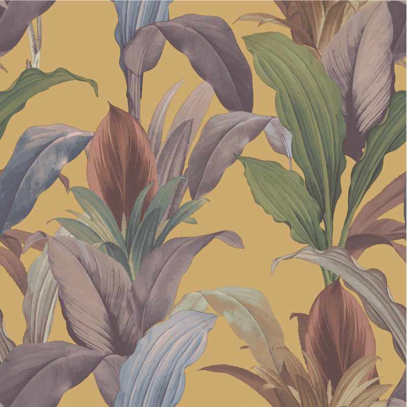 Papier peint intissé Ananas jaune - Maison Paradis - Lutèce - MP15517