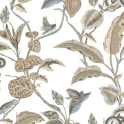 Papier peint intissé Botanique marron et vert - Maison Paradis - Lutèce - MP15506