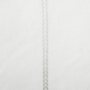Rideau voilage à œillets Célestine uni rayé blanc - 150x280cm - Linder - 257-28