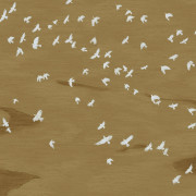 Panoramique intissé Migration or - 210x300cm - Panoramas 4 - Casamance - 76730508