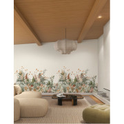 Panoramique vinyle sur intissé Wisteria terracotta - 204x300cm - Panoramas 4 - Casamance - 76802242