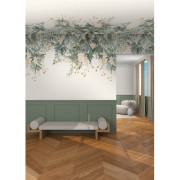 Panoramique vinyle sur intissé Wisteria vert - 204x300cm - Panoramas 4 - Casamance - 76802140