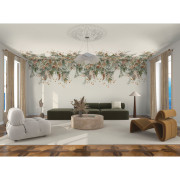 Panoramique vinyle sur intissé Wisteria terracotta - 204x300cm - Panoramas 4 - Casamance - 76802242