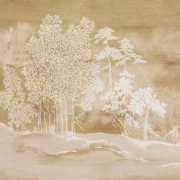 Panoramique intissé Koraku blanc or - 560x300cm - Panoramas 4 - Casamance - 76720100