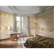 Panoramique intissé Koraku blanc or - 560x300cm - Panoramas 4 - Casamance - 76720100