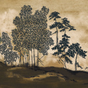 Panoramique intissé Koraku noir or - 560x300cm - Panoramas 4 - Casamance - 76720304
