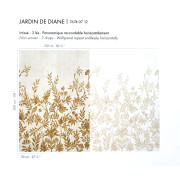 Panoramique intissé Jardin de Diane or écru - 210x300cm - Panoramas 4 - Casamance - 76740712