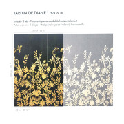 Panoramique intissé Jardin de Diane noir or - 210x300cm - Panoramas 4 - Casamance - 76740916