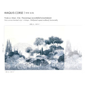 Panoramique vinyle sur intissé Maquis Corse bleu - 408x300cm - Panoramas 4 - Casamance - 76761426