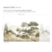 Panoramique vinyle sur intissé Maquis Corse vert - 408x300cm - Panoramas 4 - Casamance - 76761324