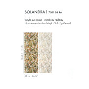 Papier peint vinyle sur intissé Solandra terracotta - Panoramas 4 - Casamance - 76812446
