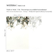 Panoramique vinyle sur intissé Wisteria vert - 204x300cm - Panoramas 4 - Casamance - 76802140