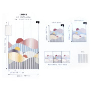 Panoramique intissé Linéar multicolore - 200X310cm - Line Up - Caselio - LNP106764504