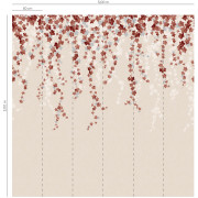Panoramique intissé Trailing Ivy Mural Lierre marron - 300X300cm - Beaux-Arts - Lutèce - MN50941