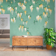 Panoramique intissé Wisteria Mural vert - 300X300cm - Beaux-Arts - Lutèce - MN50940