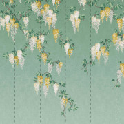 Panoramique intissé Wisteria Mural vert - 300X300cm - Beaux-Arts - Lutèce - MN50940