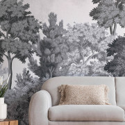 Panoramique intissé Delamere Mural gris - 300X300cm - Beaux-Arts - Lutèce - MN50945
