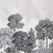 Panoramique intissé Delamere Mural gris - 300X300cm - Beaux-Arts - Lutèce - MN50945