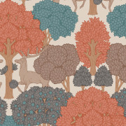 Papier peint intissé Forest of Arden orange - Beaux-Arts - Lutèce - M1851