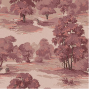 Papier peint intissé Sherwood Forêt bordeaux - Beaux-Arts - Lutèce - M1828