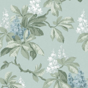Papier peint intissé Chestnut Floral Châtaignier bleu - Beaux-Arts - Lutèce - M1819