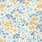 Papier peint intissé Ditsy Daisies Marguerites bleu blanc - Beaux-Arts - Lutèce - M1814