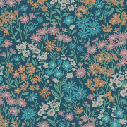 Papier peint intissé Ditsy Daisies Marguerites bleu - Beaux-Arts - Lutèce - M1813