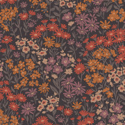 Papier peint intissé Ditsy Daisies Marguerites marron chocolat - Beaux-Arts - Lutèce - M1812