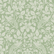 Papier peint intissé Marlow Oiseau Feuillage vert - Beaux-Arts - Lutèce - M1816