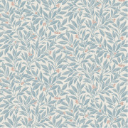Papier peint intissé Winter Berry Baie rouge bleu - Beaux-Arts - Lutèce - M1841