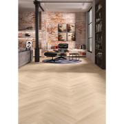 Sol Stratifié - chevron bâton rompu chêne jasmin - 464 - Allure - ALSAFLOOR