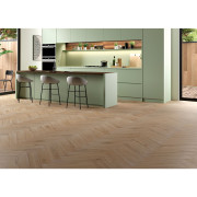 Sol Stratifié - chevron bâton rompu chêne Berlin - 901 - Allure - ALSAFLOOR