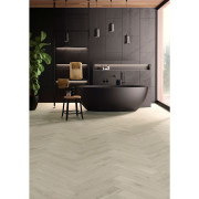 Sol Stratifié - chevron bâton rompu chêne zinc - 902 - Allure - ALSAFLOOR