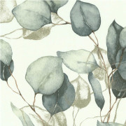 Papier peint vinyle sur intissé Léonie feuille eucalyptus vert - Les Essentiels - Lutèce - 11250204