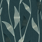 Papier peint vinyle sur intissé Feuille Art Déco vert paon - Les Essentiels - Lutèce - 11211214