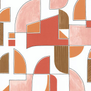 Papier peint vinyle sur intissé Macramé terracotta et marron - Les Essentiels - Lutèce - 51234905