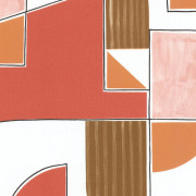 Papier peint vinyle sur intissé Macramé terracotta et marron - Les Essentiels - Lutèce - 51234905