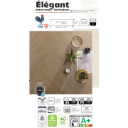 Sol Stratifié - chevron bâton rompu chêne Kraft - 511 - Elegant - ALSAFLOOR